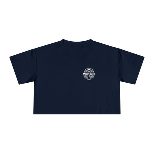 Disinformation Skull Women's Crop Tee