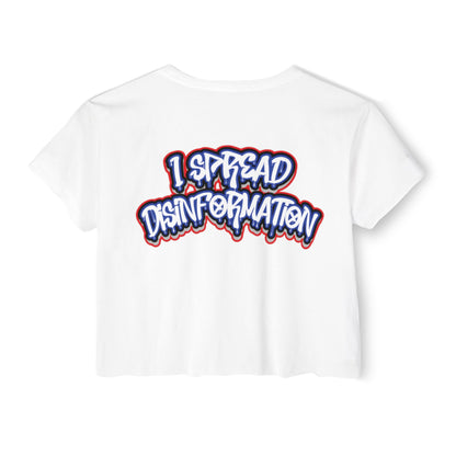 DISINFORMATION DRIP - CROP TOP