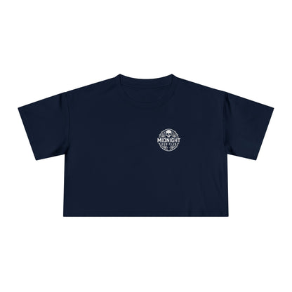 Disinformation Skull  Women's Crop Tee