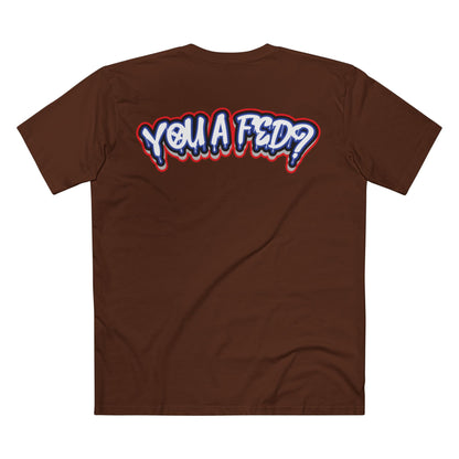 YOU A FED DRIP TEE -RED, WHITE, AND BLUE