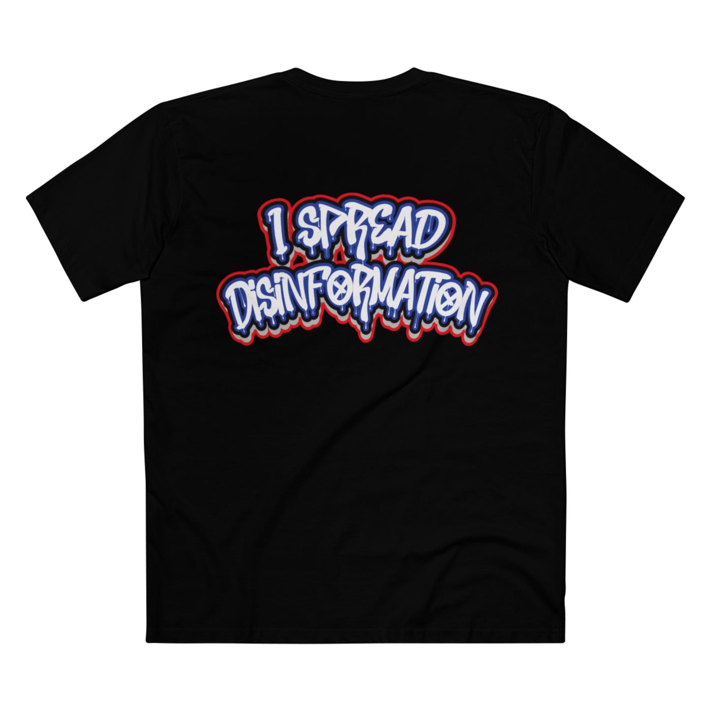 DISINFORMATION TEE -- Red, White, Blue DRIP