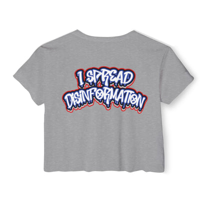 DISINFORMATION DRIP - CROP TOP