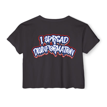 DISINFORMATION DRIP - CROP TOP