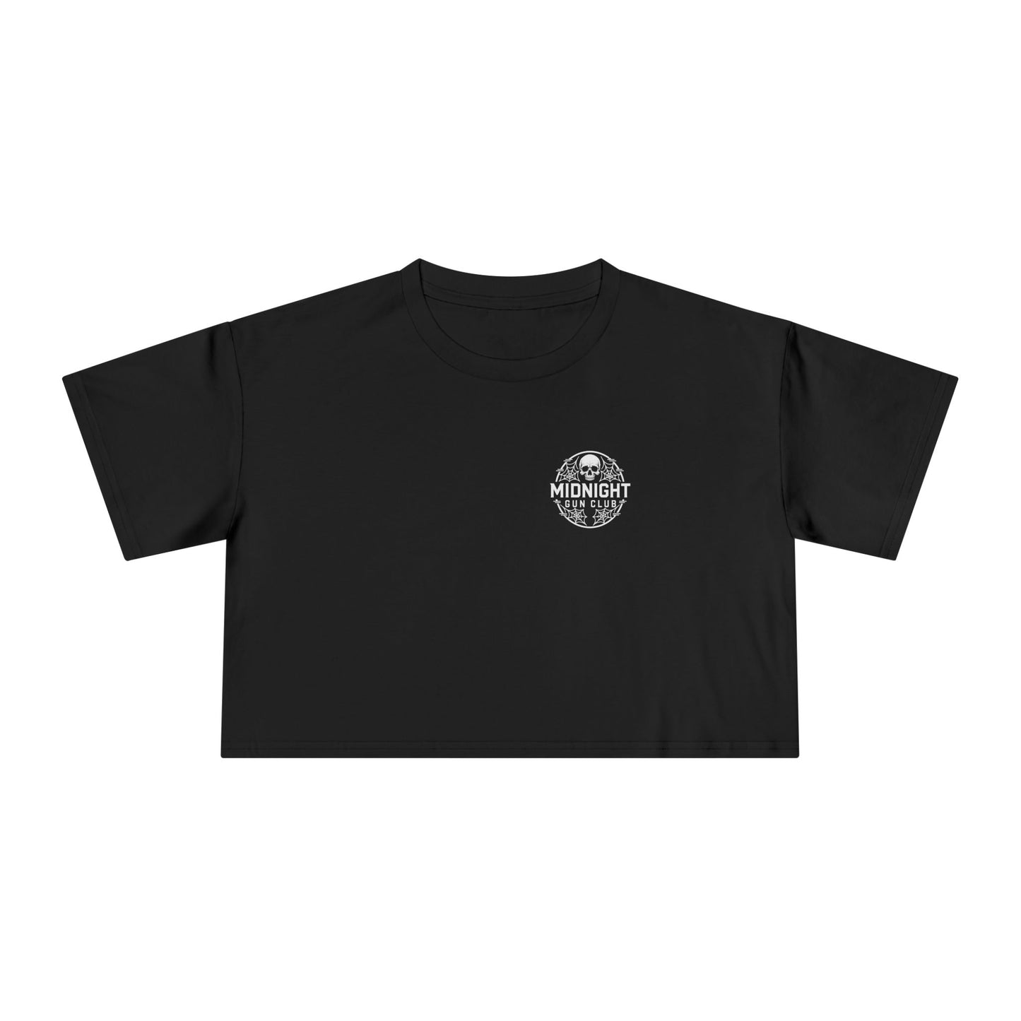 Disinformation Skull  Women's Crop Tee