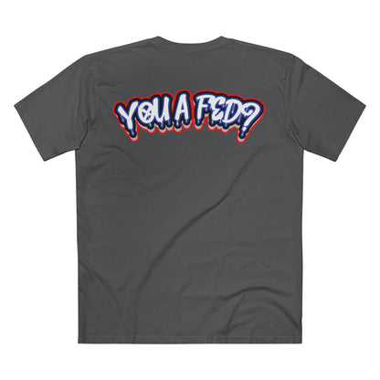 YOU A FED DRIP TEE -RED, WHITE, AND BLUE