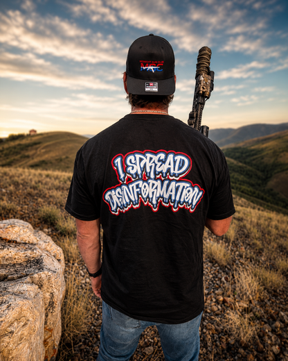 DISINFORMATION TEE -- Red, White, Blue DRIP
