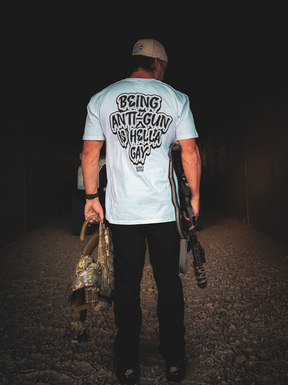 ANTI-GUN IS HELLA - BLACK GREY